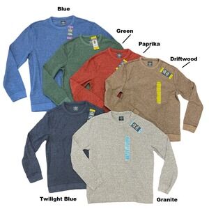 Member s Mark Crewneck Pullover Long Sleeve Twilight Blue Medium